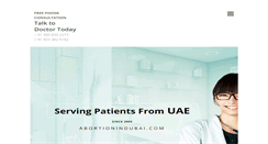 Desktop Screenshot of abortionindubai.com