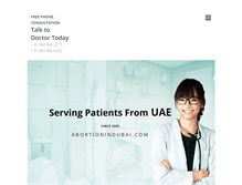 Tablet Screenshot of abortionindubai.com